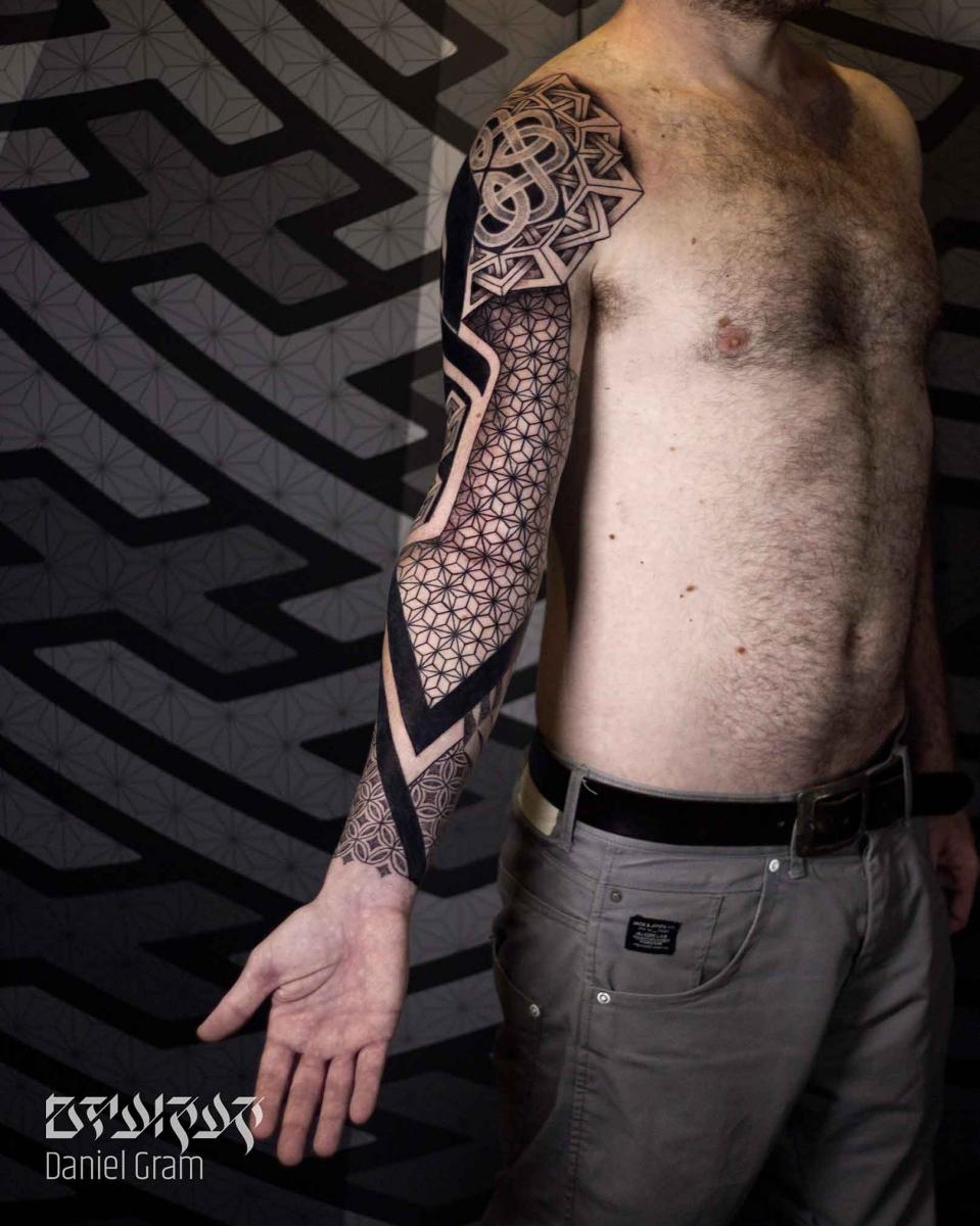 sacred geometry pattern tattoo